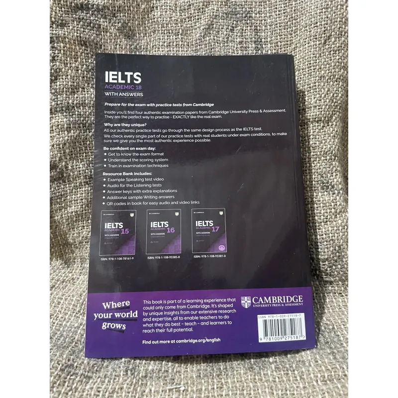 CAMBRIDGE - IELTS ACADEMIC 14 - WITH ANSWERS AUTHENTIC PRACTICE TESTS 1006993