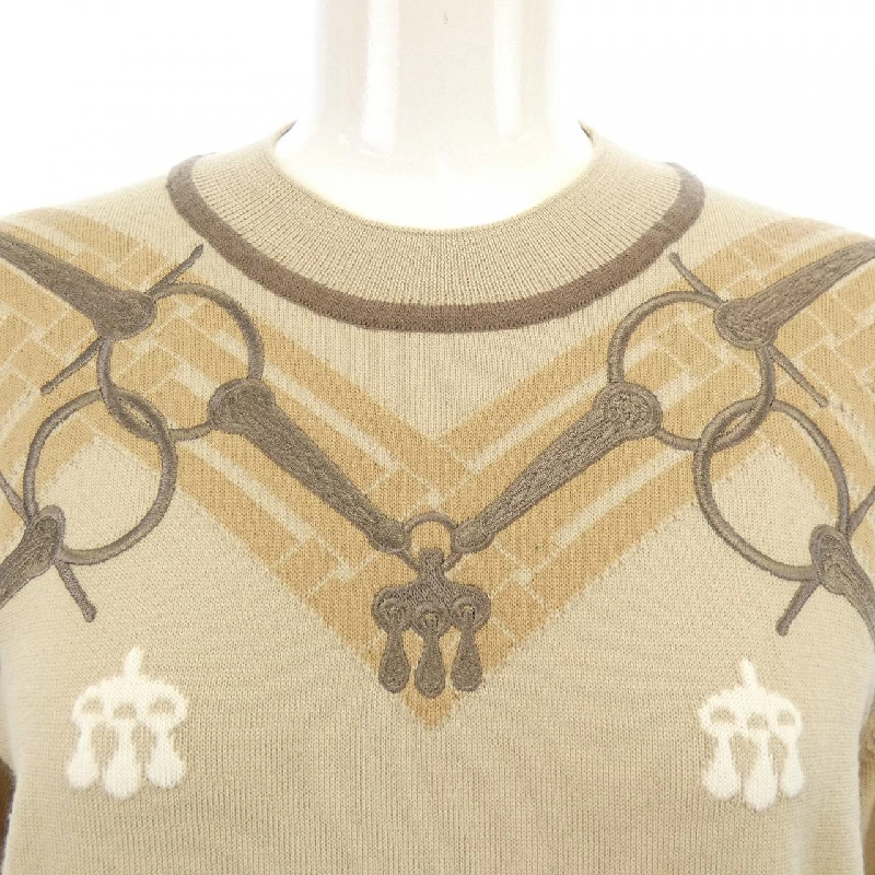 HERMES エルメス MORS A JOUET 馬銜 4H2662DD ニット 627772