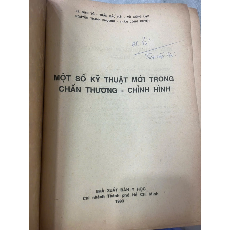 MỘT SỐ KỸ THUẬT MỚI TRONG CHẤN THƯƠNG CHỈNH HÌNH 542135