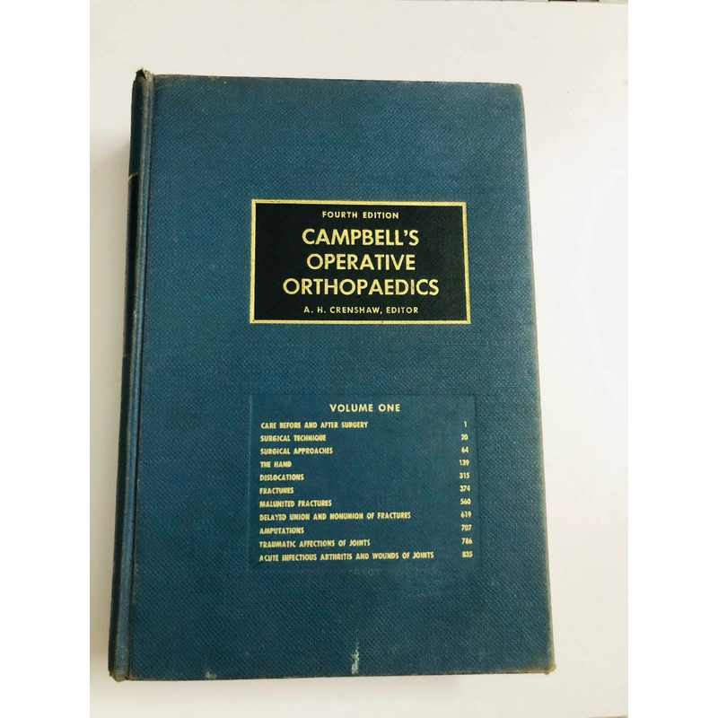 CAMPBELL’S OPERATIVE ORTHOPAEDICS ( chỉnh hình phẫu thuật) 470880
