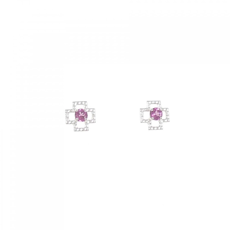 K18WG Garnet Bông tai - Hàng hiệu Chính hãng 867781