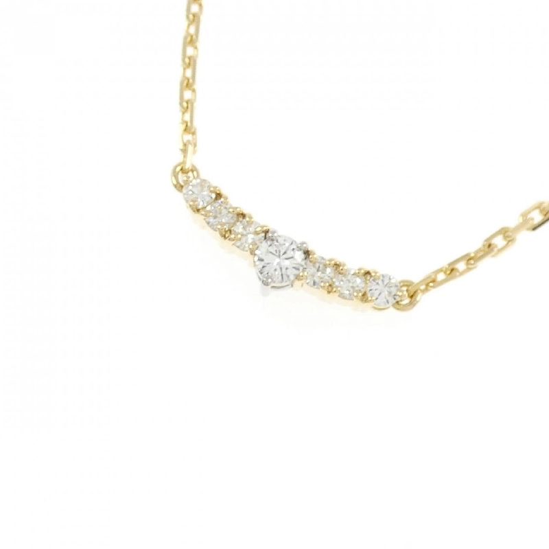 K18YG/PT Dây chuyền kim cương - Hàng hiệu Authentic 860026