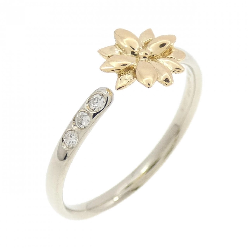 Nhẫn kim cương 750WG/750YG hoa 672127