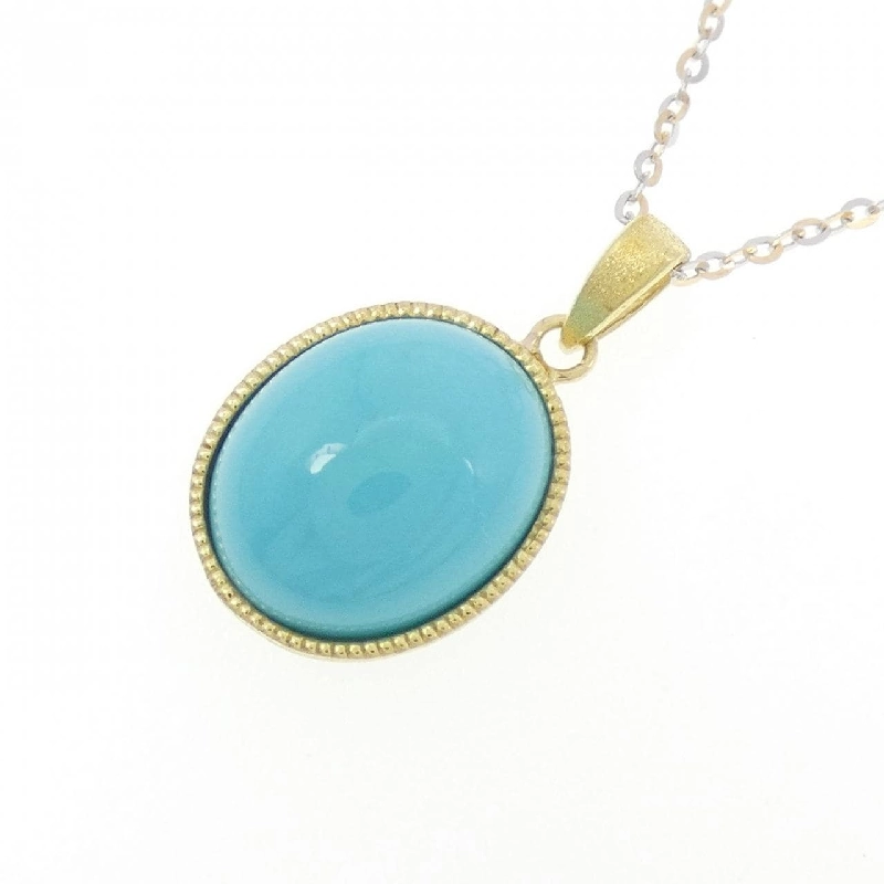 K18YG/K18WG Dây chuyền Turquoise 2.50CT - Hàng hiệu Chính hãng 858324