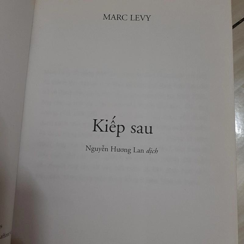 Kiếp sau - Tác giả : MARC LEVY 324129