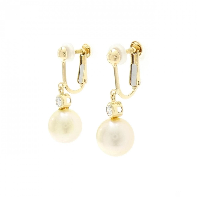 K18YG Bạch Ngọc Trai Bông Tai 9.2mm - Hàng hiệu Chính Hãng 873822