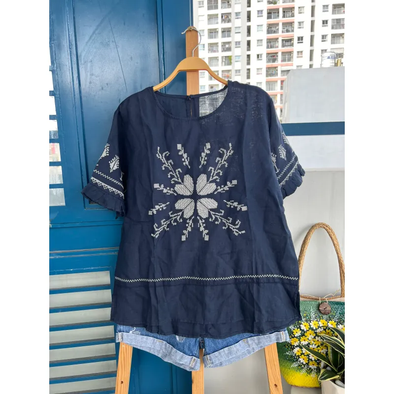 Áo linen thêu tay  994947