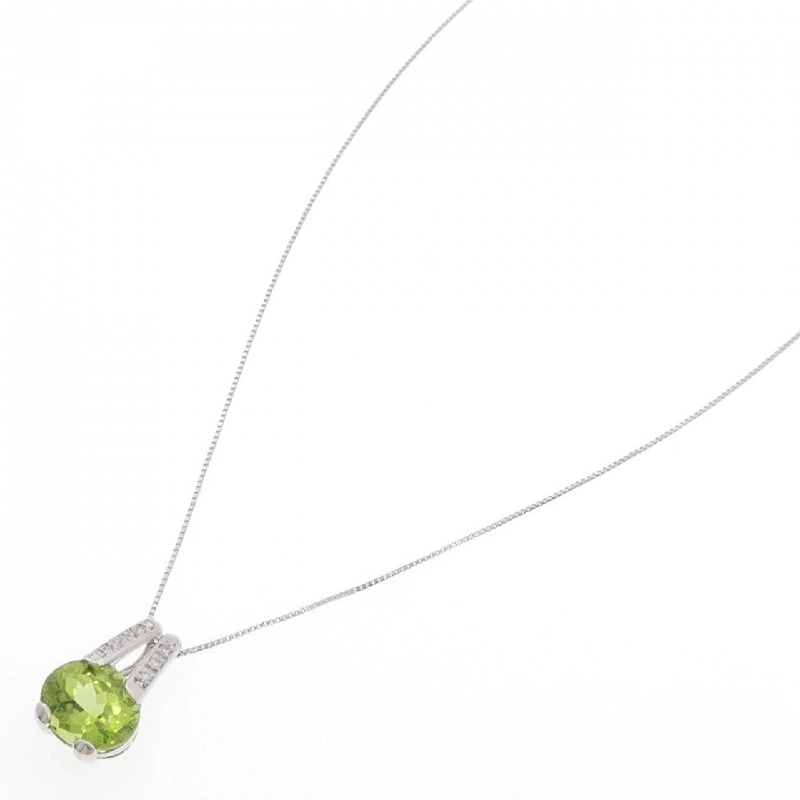 PT900/PT850 Peridot Necklace - Hàng hiệu Authentic 860108