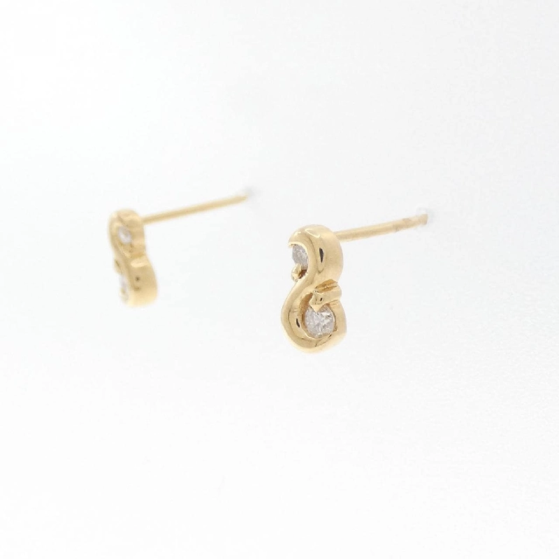 K18YG Bông tai kim cương 0.10CT - Hàng hiệu Chính hãng 876325