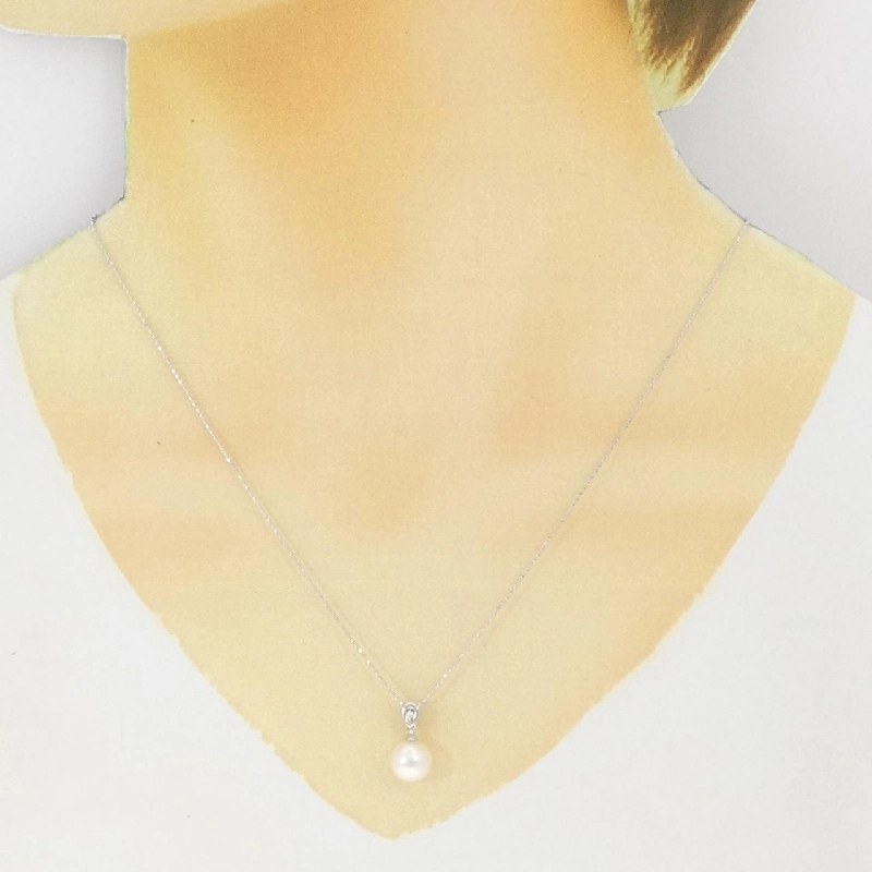 K18WG Chuỗi ngọc trai Akoya 8.2mm - Hàng hiệu Chính hãng 856625