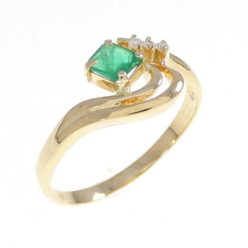 Nhẫn Emerald K18YG - Hàng hiệu Authentic 850640