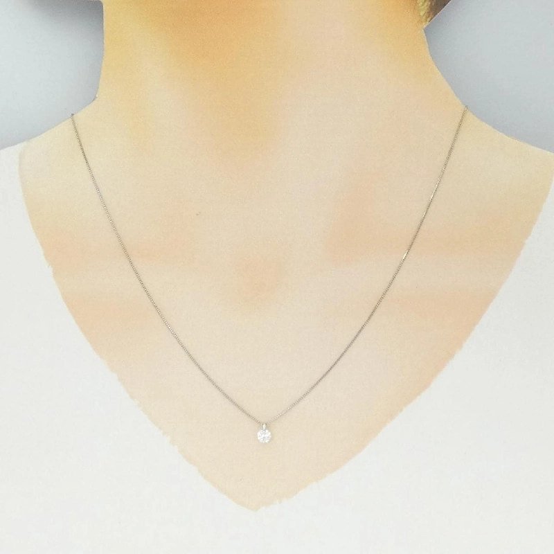 Dây chuyền kim cương Solitaire PT900/PT850 0.231CT - Hàng hiệu Chính hãng 858511