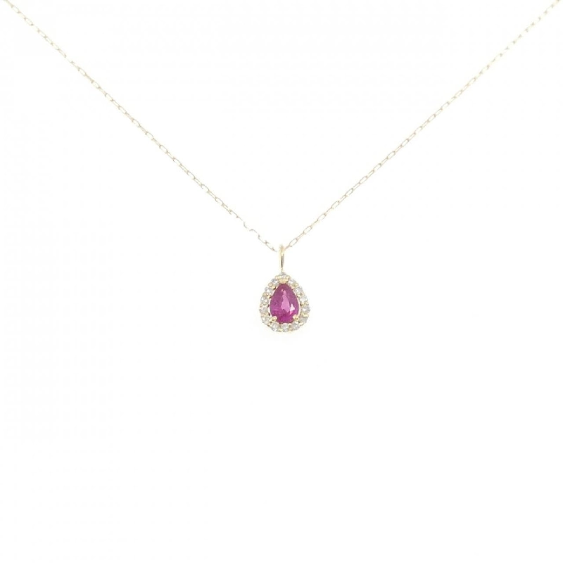 K18YG Dây chuyền Ruby 0.18CT - Hàng hiệu Chính hãng 857176