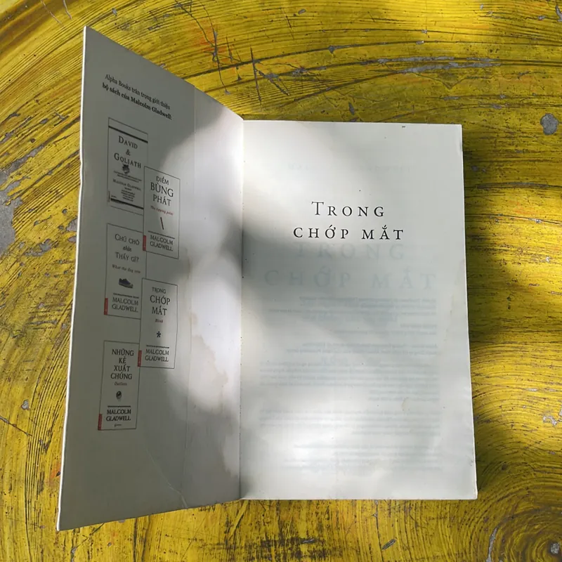 TRONG CHỚP MẮT BLINK - MALCOLM GLADWELL 735764