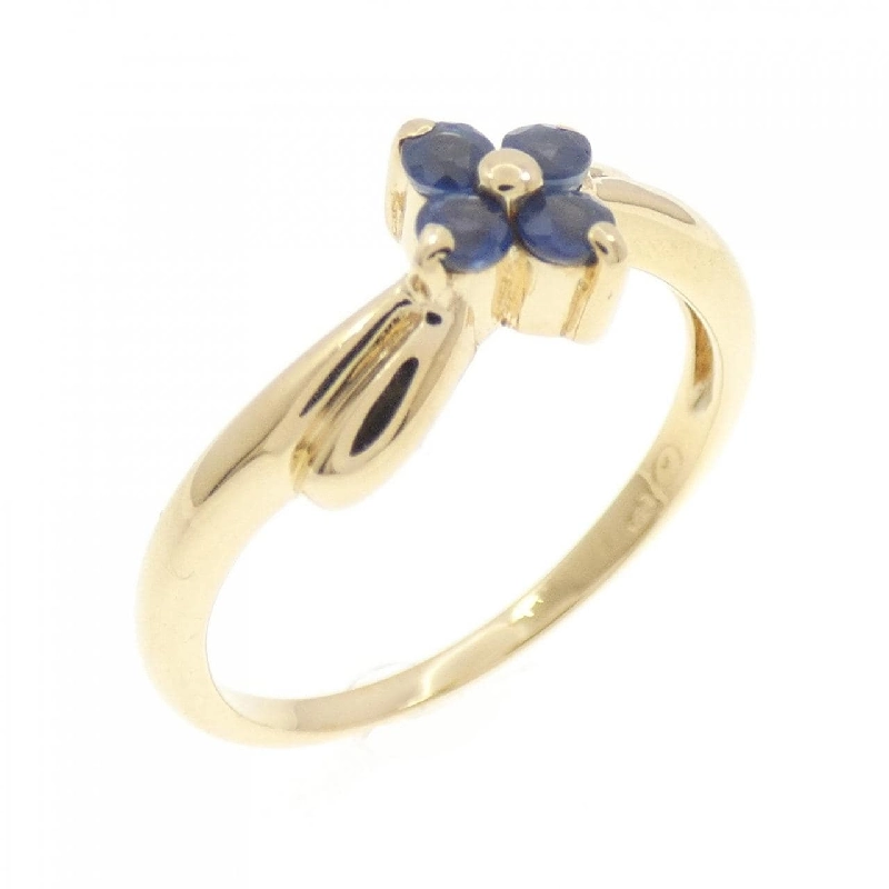 Nhẫn Sapphire K18YG Hoa 670709