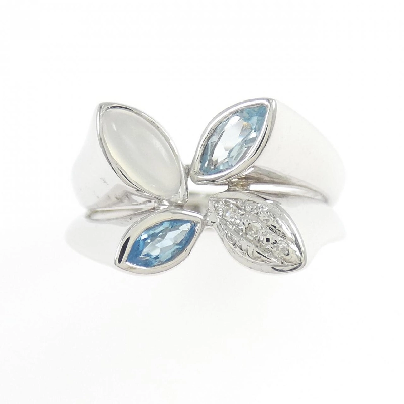 Nhẫn đá màu 750WG - Hàng hiệu Authentic 855804