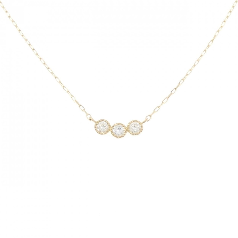 K18YG Dây chuyền kim cương 0.10CT - Hàng hiệu Authentic 858526