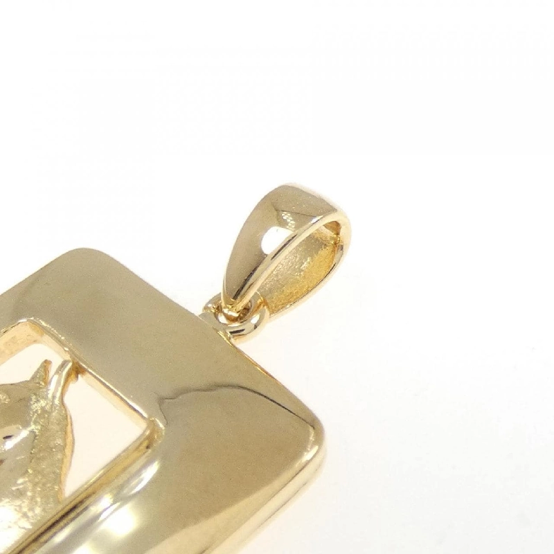 K18YG Mặt dây chuyền hình ống - Hàng hiệu Chính hãng 871743