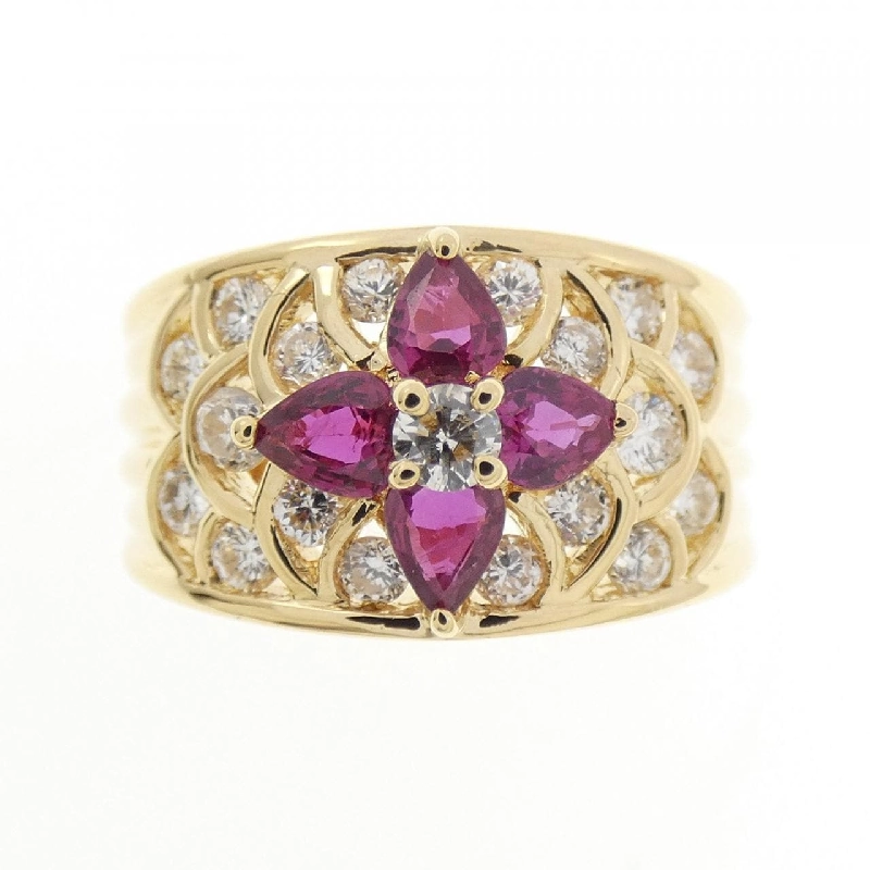 Nhẫn Ruby K18YG 0.75CT - Hàng hiệu Chính hãng 849675