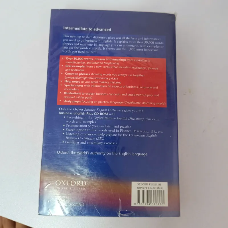 Oxford Business English Dictionary 926778