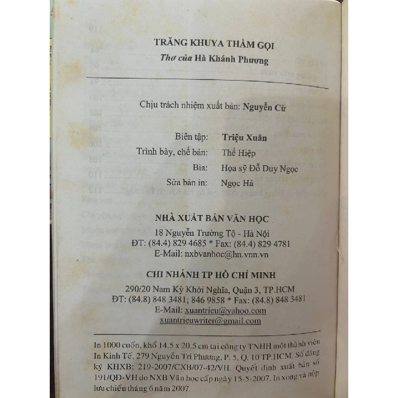 Trăng khuya thầm gọi thơ - Hà Khánh Phương 933600