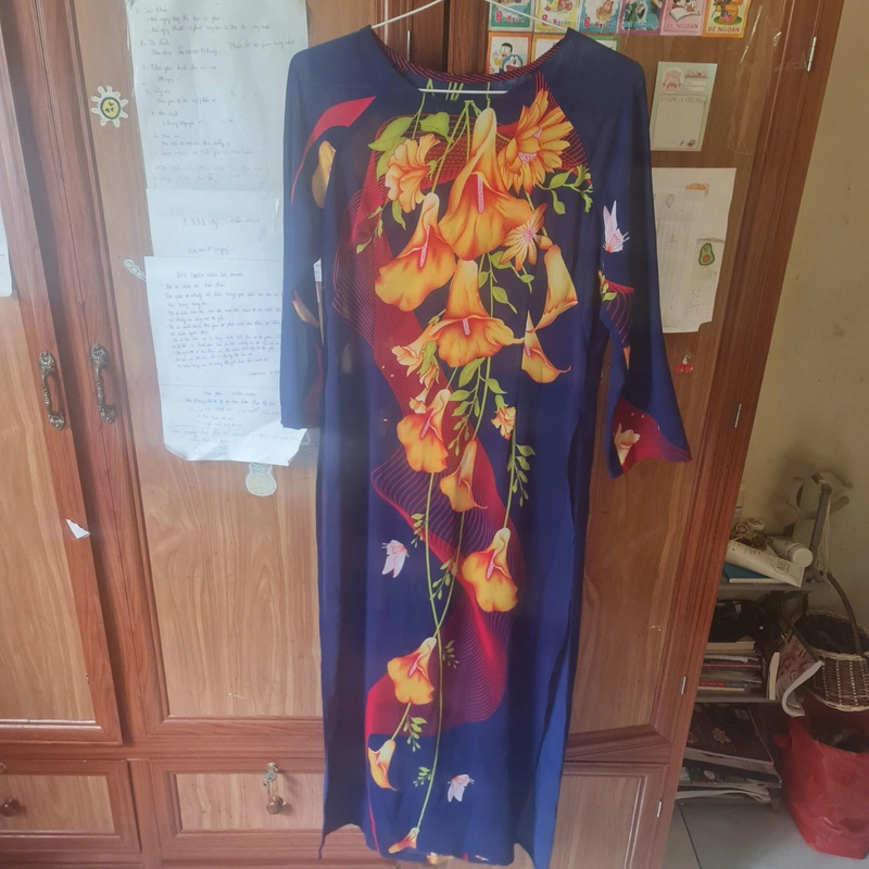 áo dài, màu xanh nước biển, size M 467431