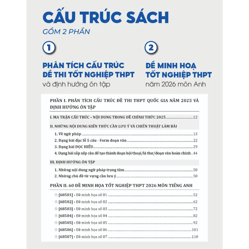 [2025-2026] 60 đề minh họa Tốt nghiệp THPT 2026 môn Tiếng Anh 925921