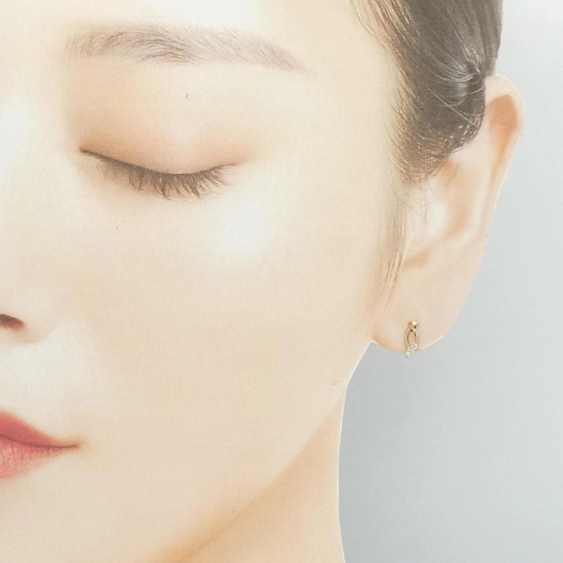 K18PG Bông tai kim cương 0.04CT - Hàng hiệu Chính hãng 868887