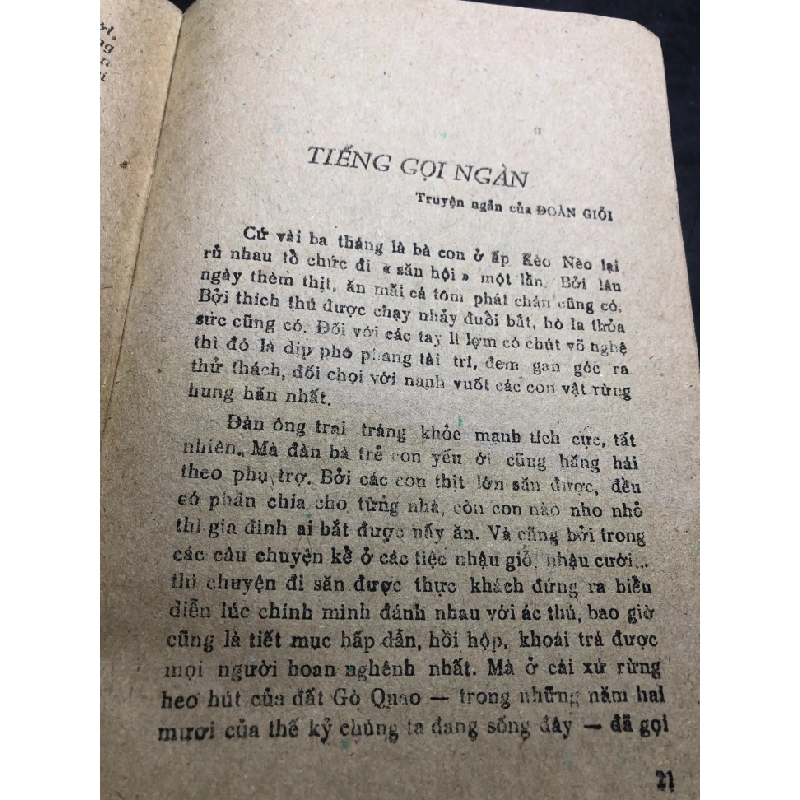 Tiếng Gọi Ngàn mới 60% ố nặng bẩn có dấu mộc và viết nhẹ trang đầu 1987 Đoàn Giỏi HPB0906 SÁCH VĂN HỌC 351927