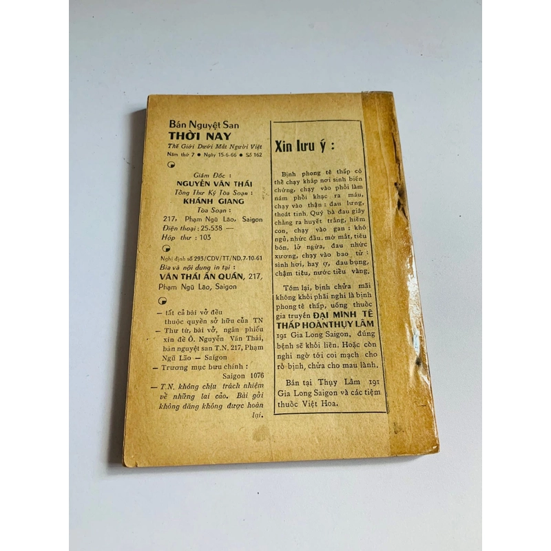 BÁO THỜI NAY – ẤN PHẨM GỐC SỐ 163 (1/7/1966) 549358