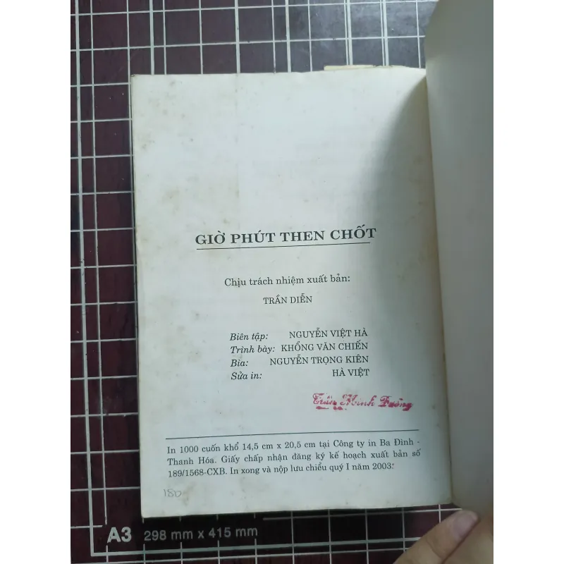 Giờ phút then chốt - Hứa Minh 731123