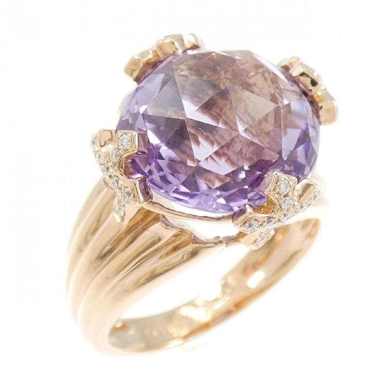 Nhẫn Amethyst K18PG 7.0CT - Hàng hiệu Chính hãng 852182