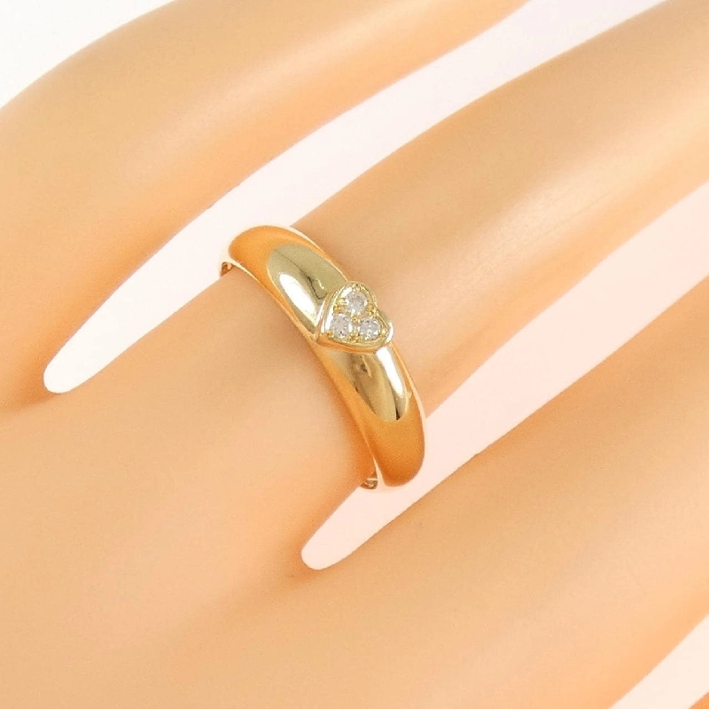 Nhẫn kim cương hình trái tim K18YG 0.03CT - Hàng hiệu Authentic 854590