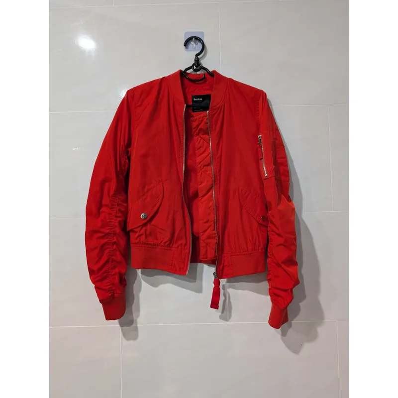 Áo Khoác Bomber Bershka Chính Hãng Size XS 720706