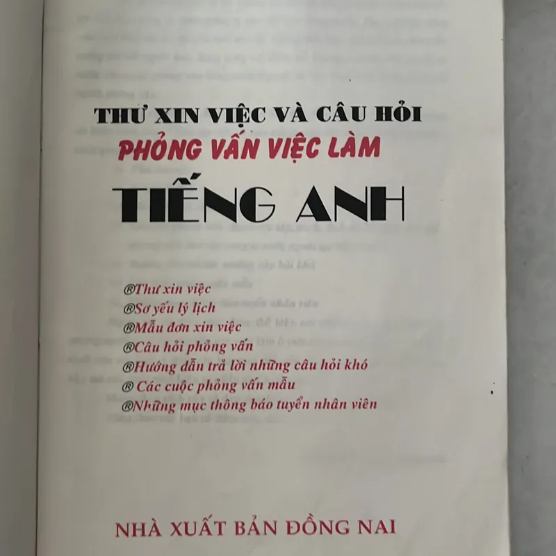 Trang bị trí thức trước khi xin việc làm Tiếng Anh - Nguyễn Trùng Khánh 558120