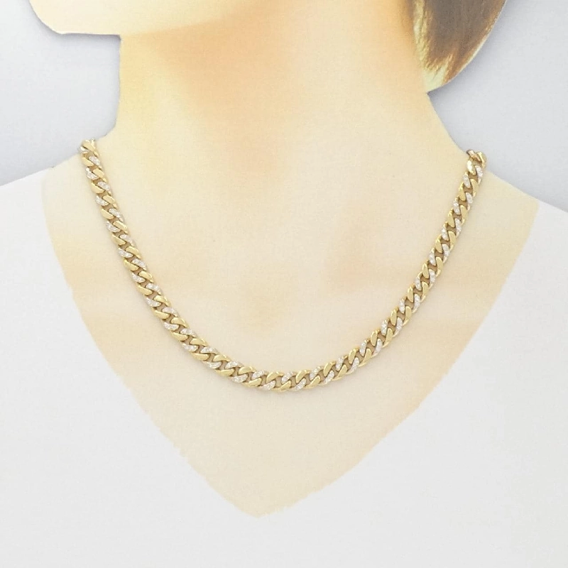 Dây chuyền kim cương 750YG/750WG 1.80CT - Hàng hiệu Chính hãng 863118