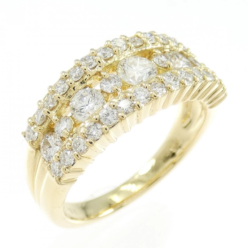 Nhẫn kim cương K18YG 1.039CT 670999