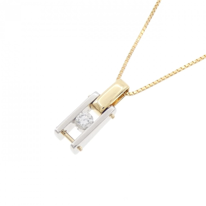 K18YG/PT900 Dây chuyền kim cương 0.10CT - Hàng hiệu Chính hãng 861909