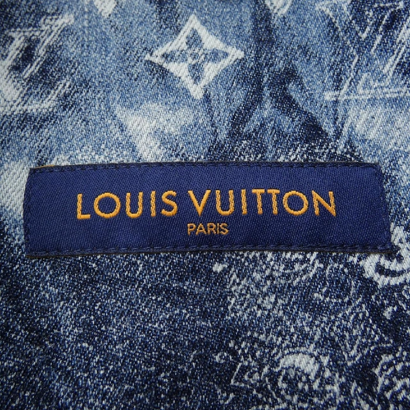 Áo sơ mi denim tay ngắn họa tiết monogram Louis Vuitton 895297