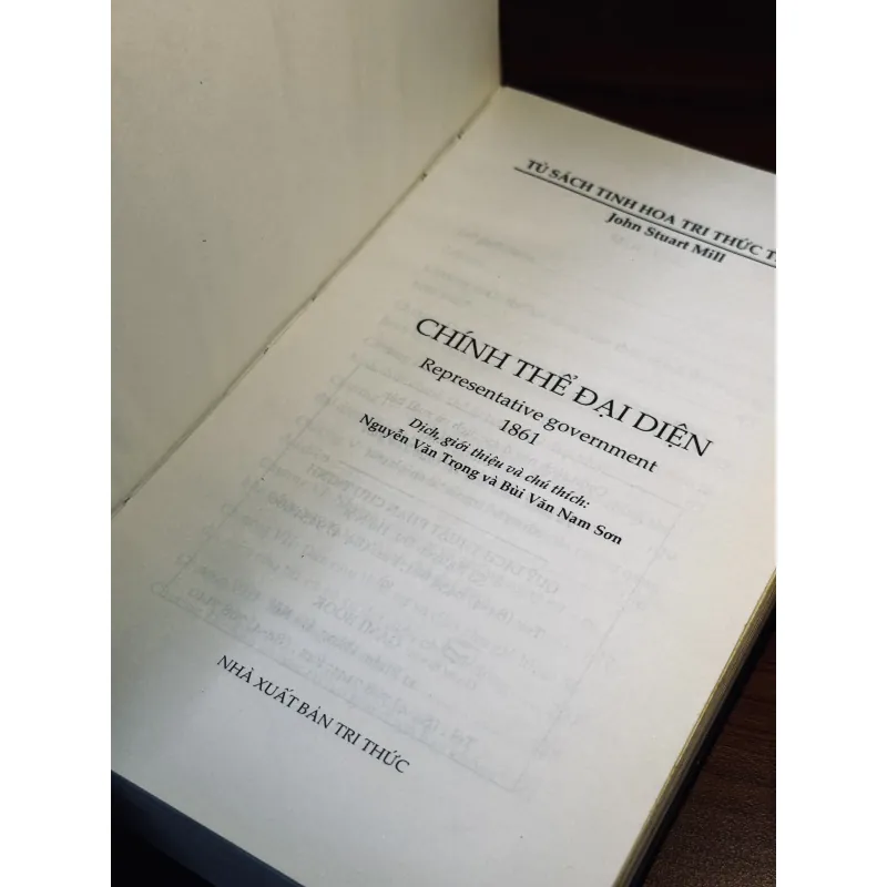 Chính thể đại diện - John Stuart Mill (Bìa cứng) 747383