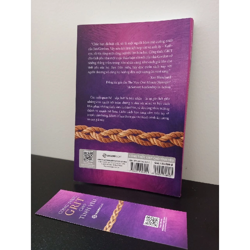 Công Thức GRIT Cho Tình Yêu Jon Gordon, Kathryn Gordon New 95% HCM.ASB2302 910803