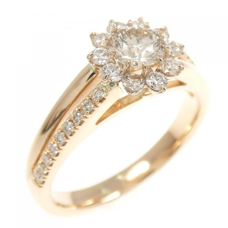 Nhẫn kim cương hoa K18PG 0.60CT 665356