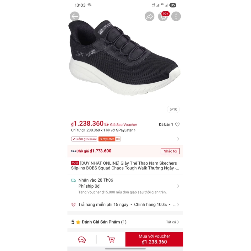 Giày Skechers nam 505318
