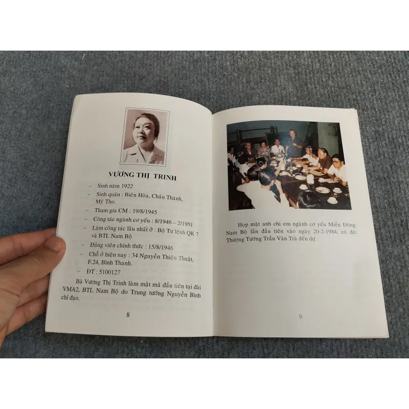 SỔ LƯU NIỆM CÁN BỘ CƠ YẾU MIỀN ĐÔNG NAM BỘ (1948 - 1955) 694806