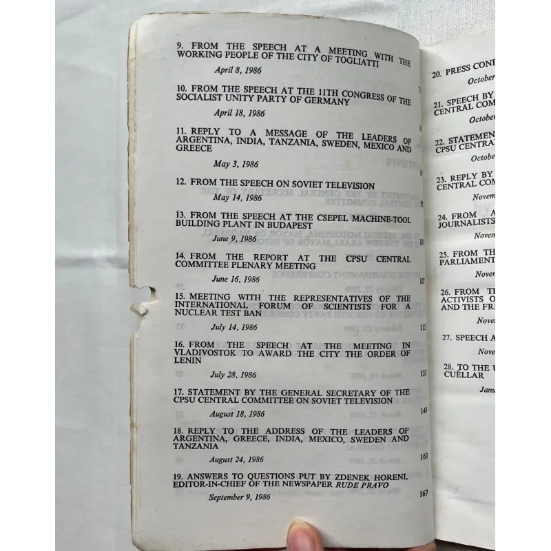 For A Nuclear-Free World - Mikhail Gorbachev  786825