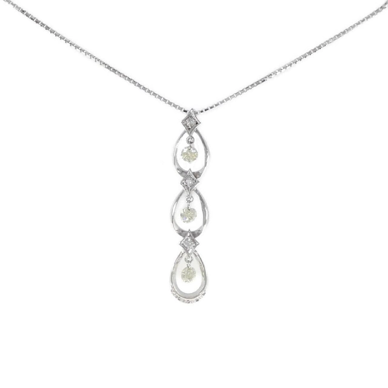 K18WG Dây chuyền kim cương 0.70CT - Hàng hiệu Chính hãng 860736