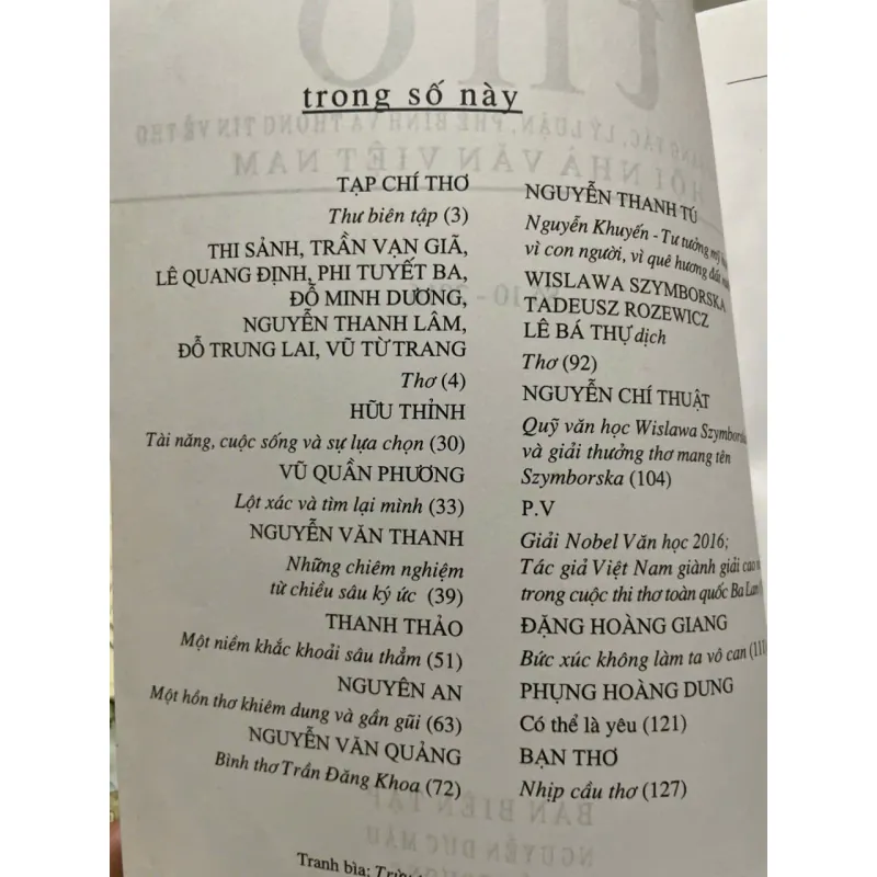 TẠP CHÍ THƠ 2016 556849