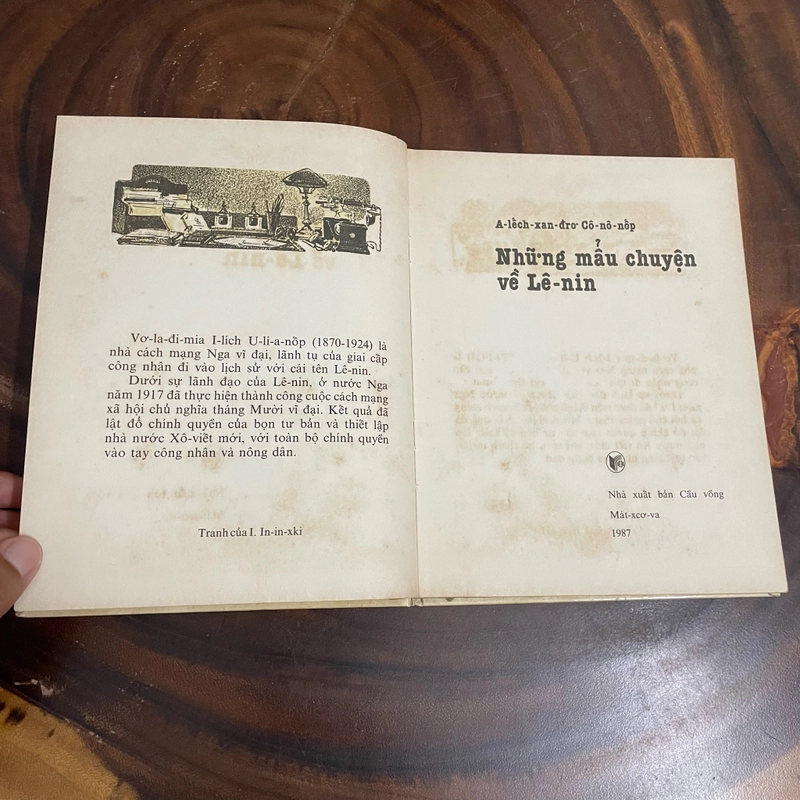II Tựa sách: Những Mẫu Chuyện Về Lê Nin - A-Lếch-Xan-Đrơ Cô-Nô-Nốp - 1987 416952
