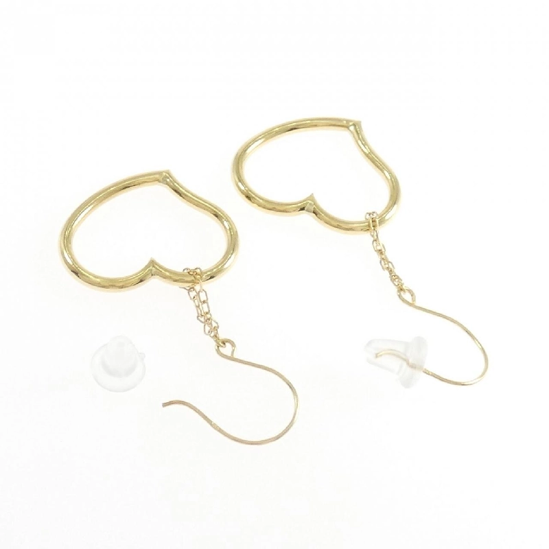 K18YG Bông tai hình trái tim - Hàng hiệu Chính hãng 870200