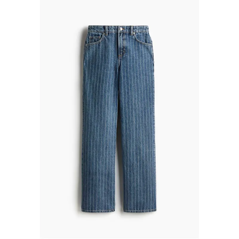 Quần jean suông lưng cao hiệu H&M - hàng Auth 713335